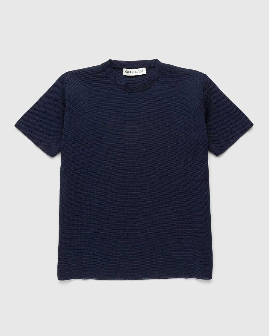 T-Shirts | Our Legacy Strikket T-Shirt Digital Abyss Performance Poly