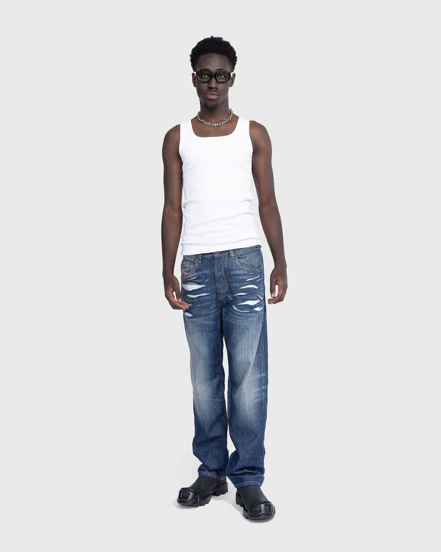 Bukser | Diesel 2010-D-Macs Straight Jeans Bla
