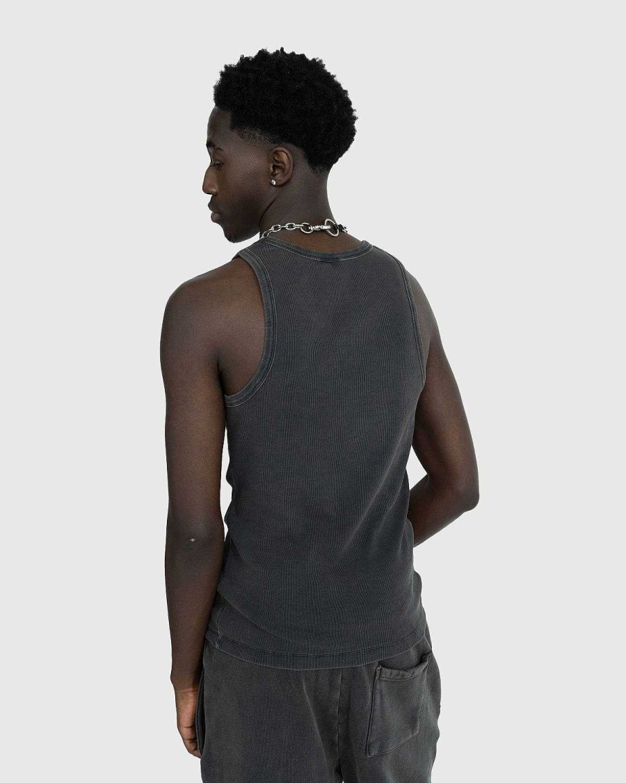 T-Shirts | Entire Studios Rib Tank Washed Black