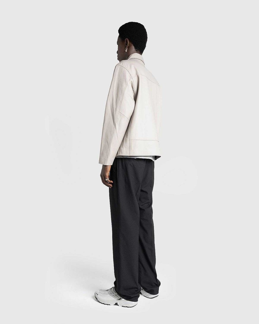 Overtoj | Highsnobiety HS05 Napa Laederjakke Lysegra