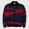 Overtoj | Missoni Uld Bomberjakke Sort/Rod