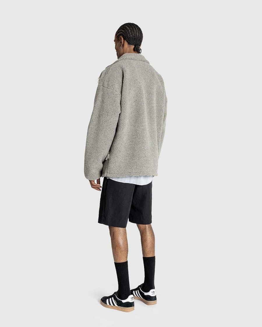 Overtoj | Y/Project Paris' Bedste Jacquard Fleecejakke Gra/Hvid