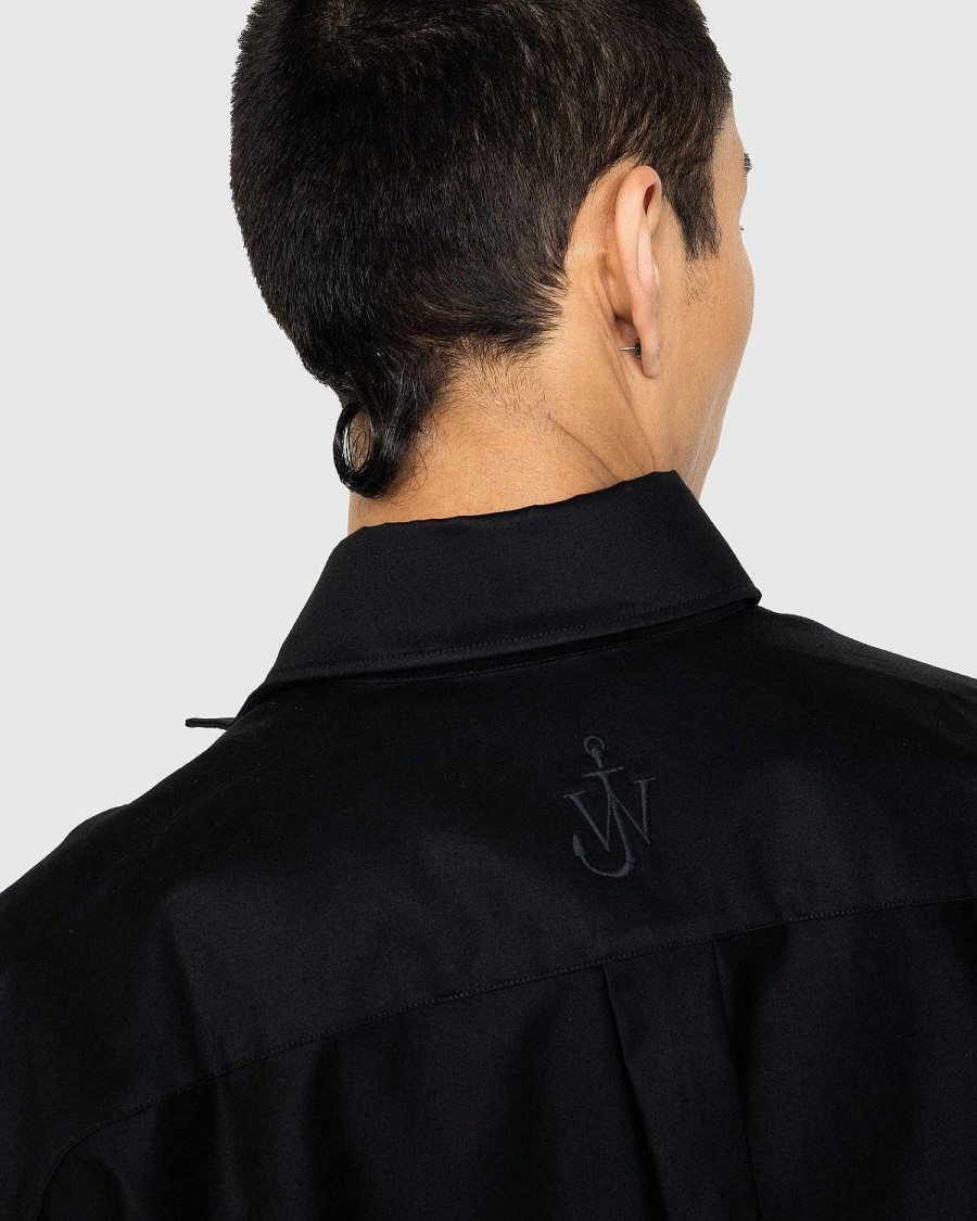 Skjorter | J.W. Anderson Kontrast Patch Pocket Oversized Skjorte Marinebla