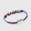 Smykker | Marni Logo Kaede Laeder Armband Rod/Ocean
