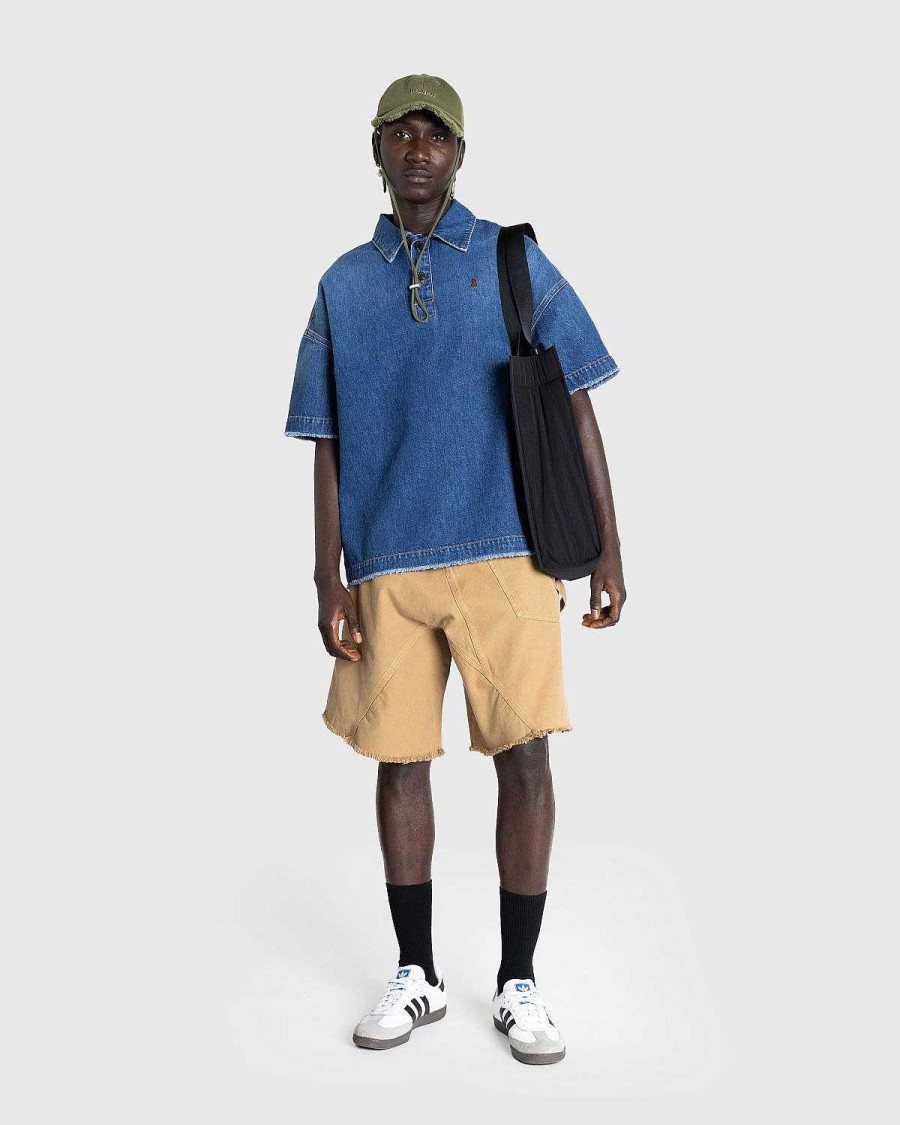 Skjorter | J.W. Anderson Denim Polo Skjorte Lysebla
