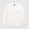 T-Shirts | Needles L/S T-Shirt Med Rund Hals Poly Jersey Hvid