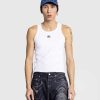 T-Shirts | Marine Serre Okologisk Bomulds Rib Tanktop Hvid