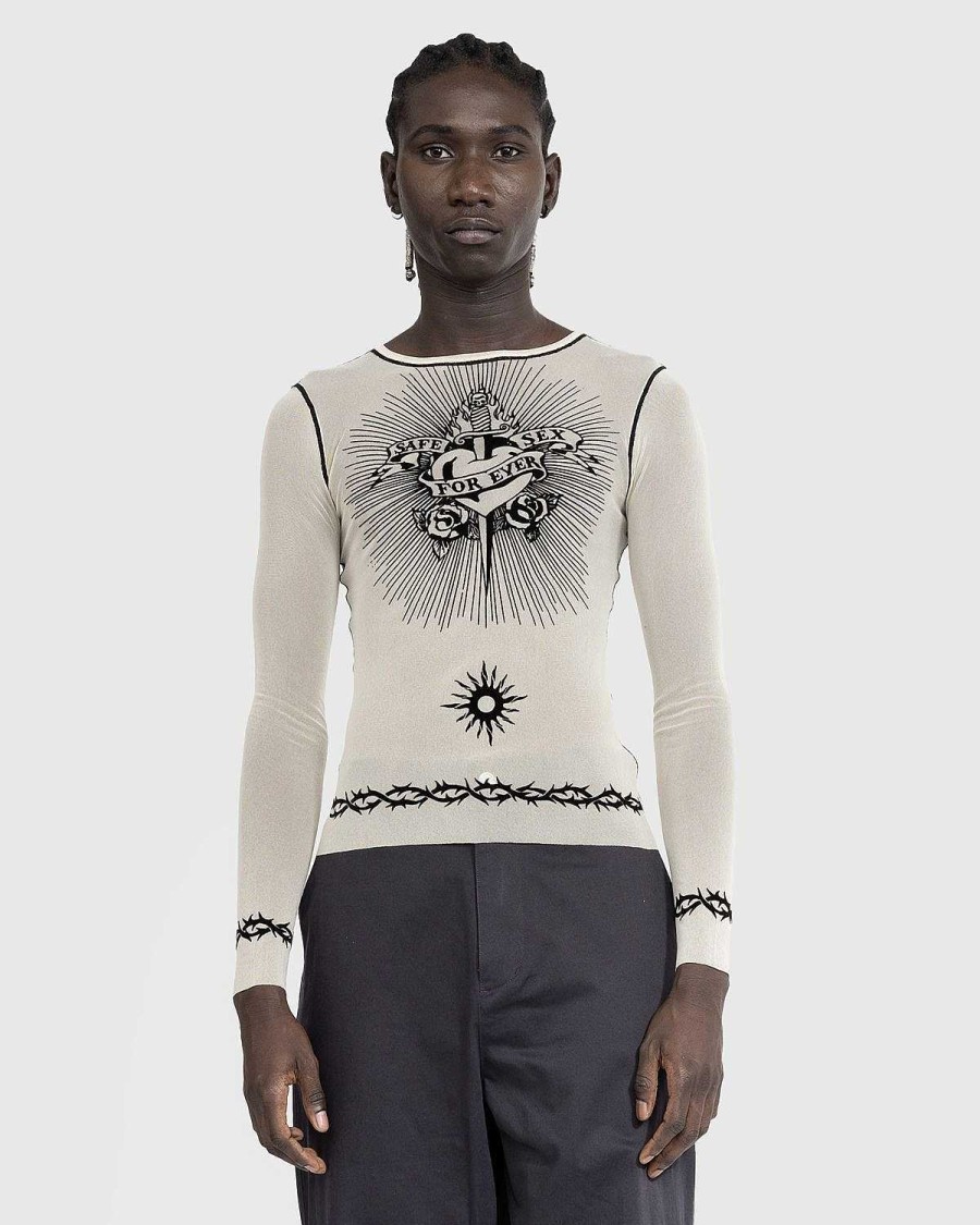 T-Shirts | Jean Paul Gaultier Safe Sex Tattoo Top Nude