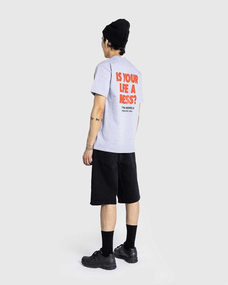 T-Shirts | Fucking Awesome Is Your Life A Mess-T-Shirt Heather Grey