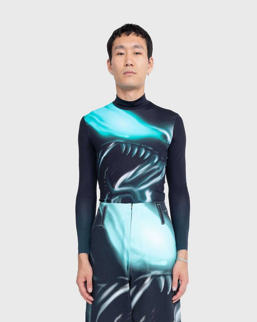 T-Shirts | Gerrit Jacob Lycra Top Blagron/Aqua