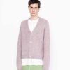 Strik | Highsnobiety HS05 Borstet Alpaca Cardigan Pale Rose