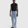 T-Shirts | Marine Serre Okologisk Bomuldsjersey Almindelig Tanktop Sort