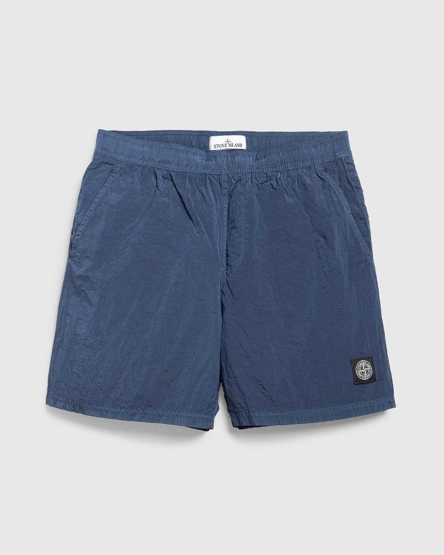 Shorts | Stone Island Nylon Metal Badeshorts Morkebla