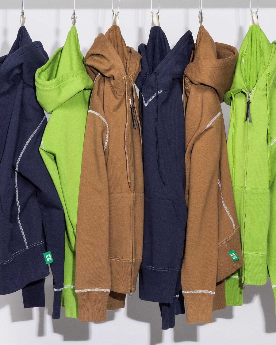 Sveder | Highsnobiety Fleece-Haettetroje Med Kontrastsom Gron