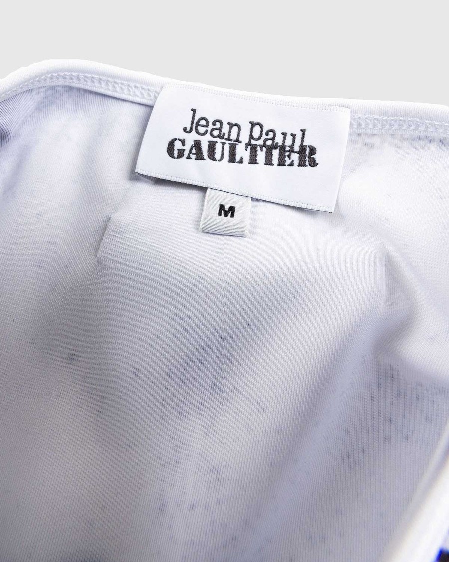 T-Shirts | Jean Paul Gaultier Langaermet Gaultier Paris Top Hvid/Sort