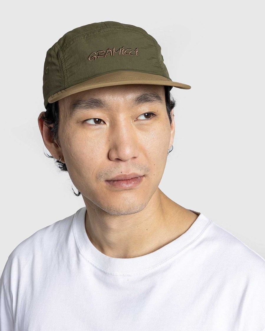 Hatte | Gramicci Nylon Cap Deep Olive Coyote