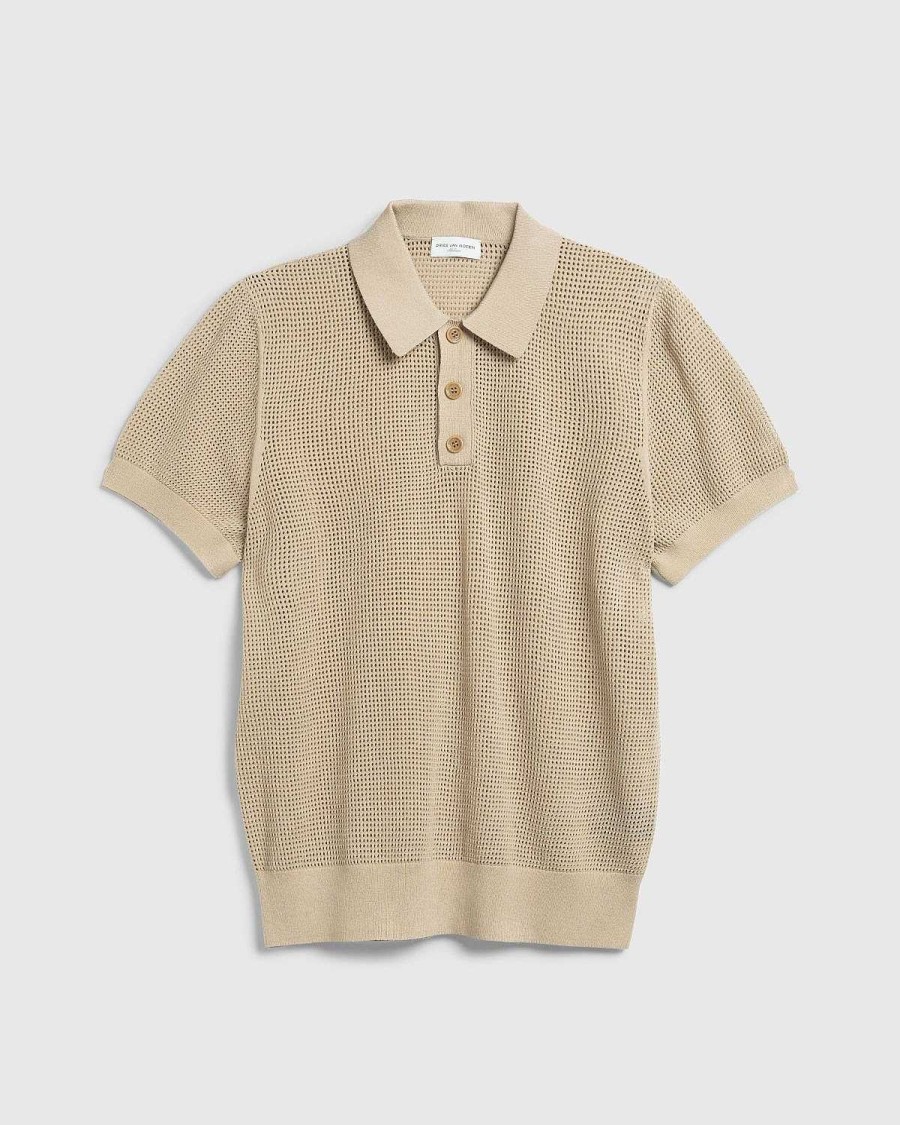 T-Shirts | Dries van Noten Mindo Strik Polo Beige