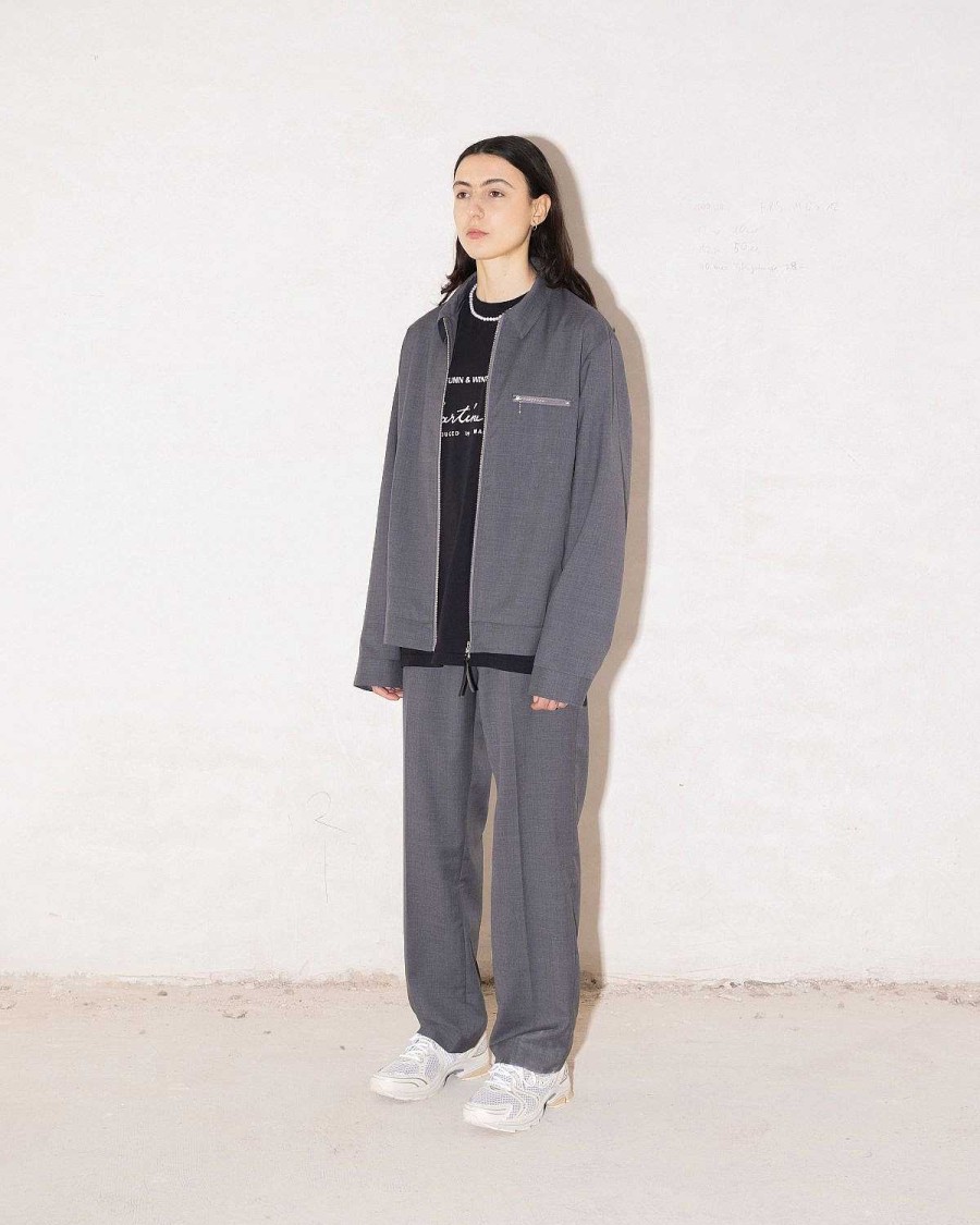 Overtoj | Highsnobiety Tropisk Uld Lynlasjakke Sort