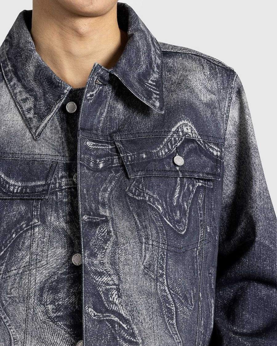 Overtoj | CAMPERLAB Bolget Denimjakke Sort/Gra