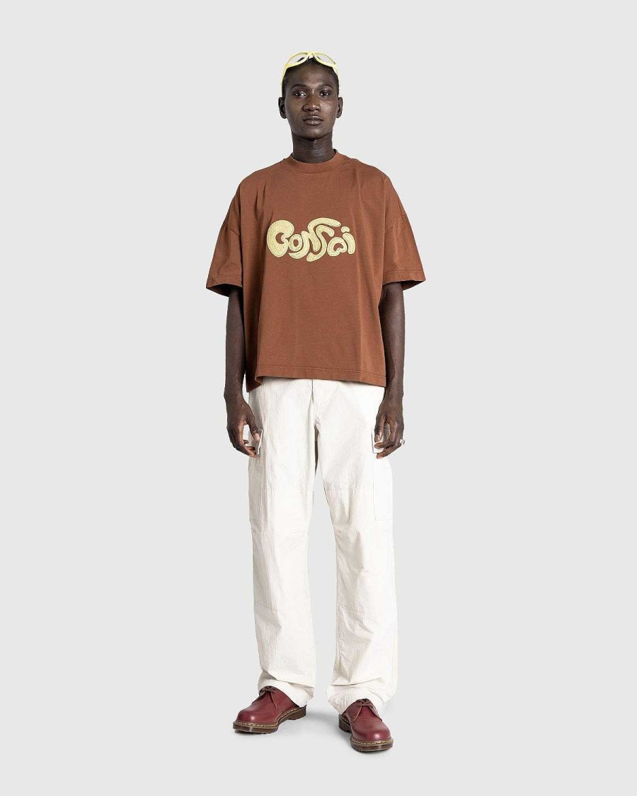 T-Shirts | Bonsai Oversize Broderet T-Shirt Glaseret Ingefaer