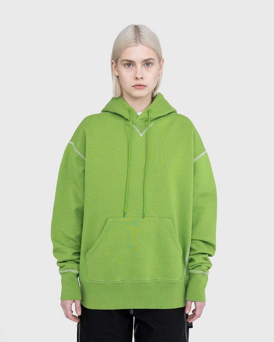 Sveder | Highsnobiety Fleece-Haettetroje Med Kontrastsom Gron