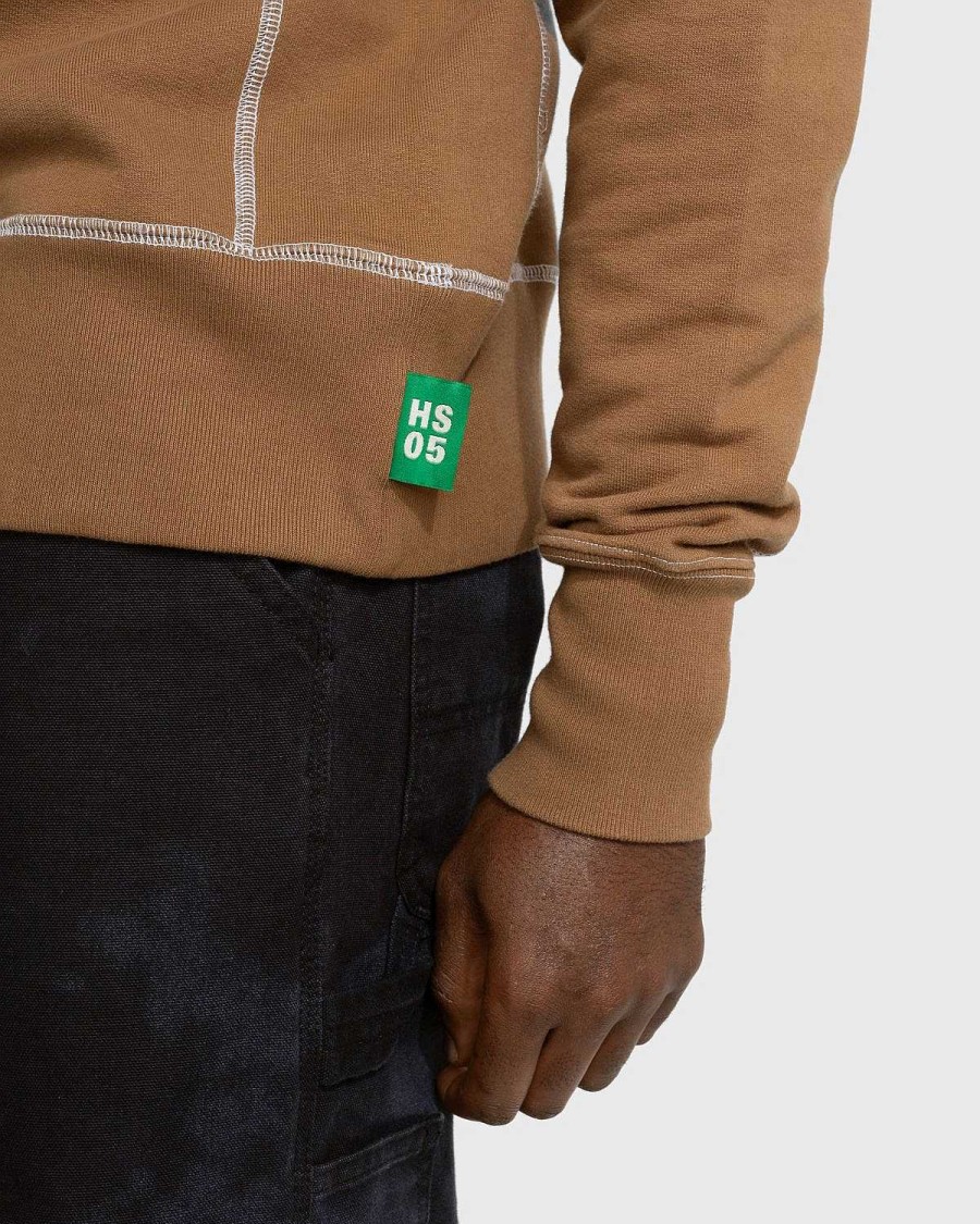 Sveder | Highsnobiety Kontrastsom Fleece Crew Brun