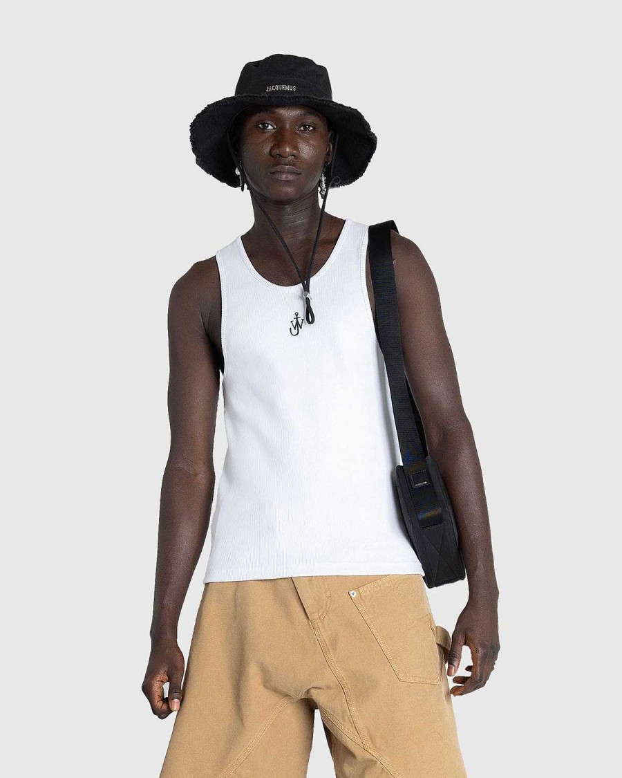 T-Shirts | J.W. Anderson Anchor Embroidery Tank Top Hvid